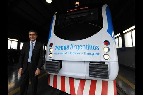 Emepa metre gauge Alerce DMU for the Belgrano Norte commuter route.